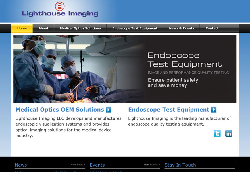 Website design for Lighthouse Imaging