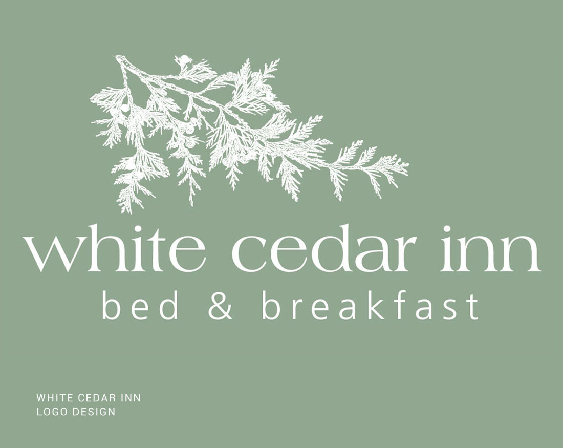 Logo design for White Cedar Inn