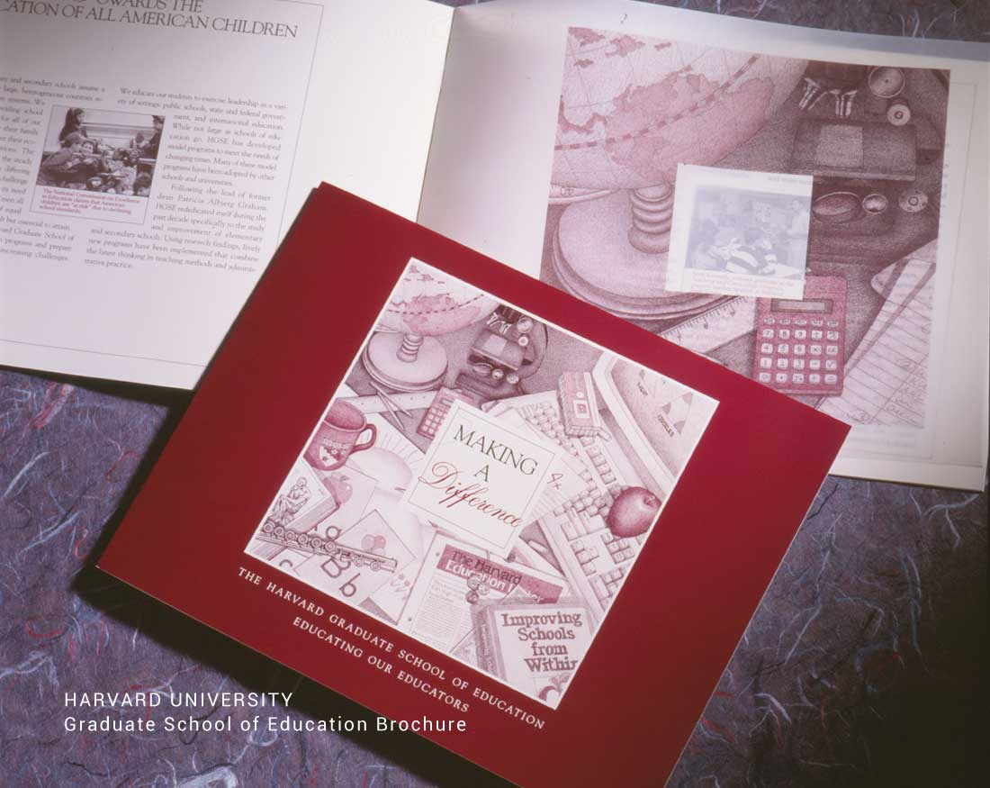 Brochure design for Harvard University Graduate School of Education
