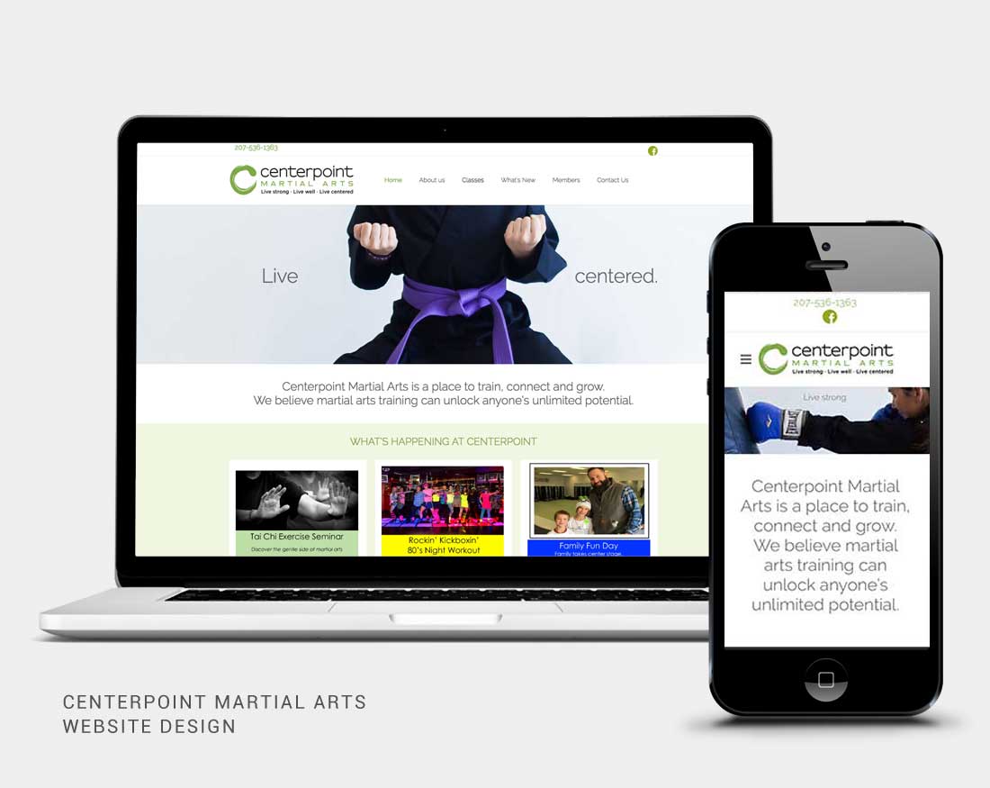 Website design for Centerpoint Martial Arts